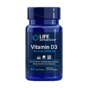Vitamin D3, 125 mcg (5000 IU)